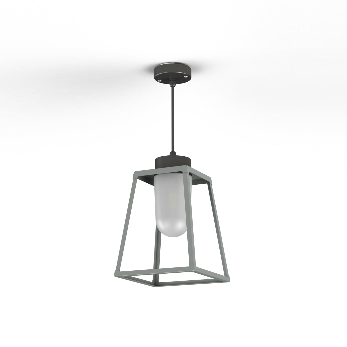 Suspension Lampiok 1 N°3 opale Gris soie 105 131006105