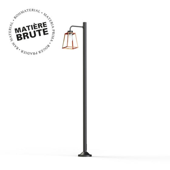 Lampadaire Lampiok 1 N°7 Cuivre brut 082 Diffuseur clair 131013082