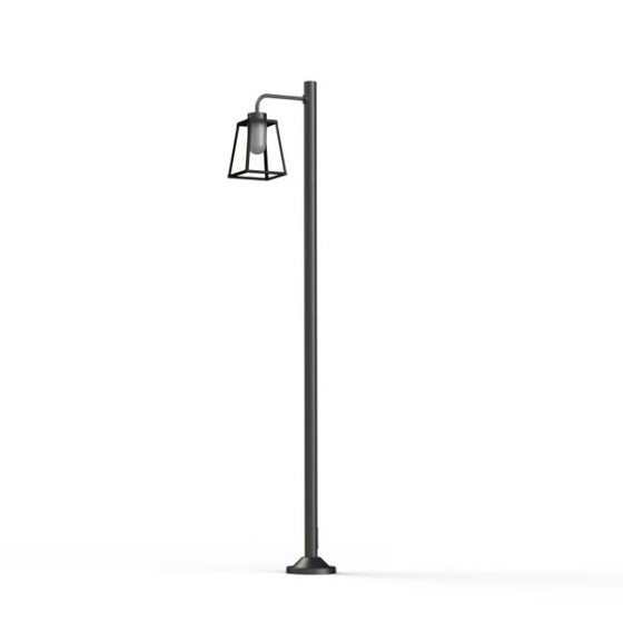 Lampadaire Lampiok 1 N°7 opale Gris noir 107 131014107