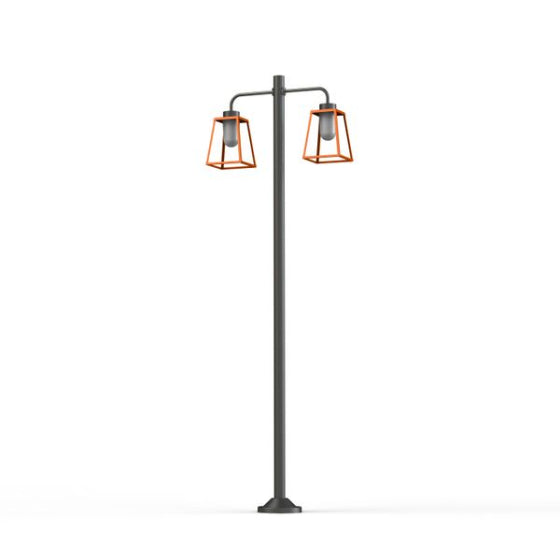 Lampadaire Lampiok 1 N°8 opale Orangé pur 014 131016014