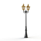 Lampadaire Louis XIII N°7 Laiton vernis teinté 070 130013070