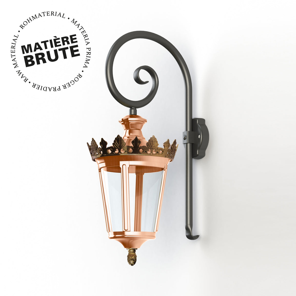 Applique Louvre N°2 LED 2700°K Cuivre brut 082 133104082