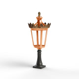Borne Louvre N°3 LED 2700°K Cuivre patiné vernis 080 133106080
