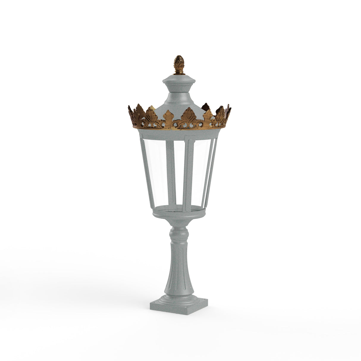 Borne Louvre N°3 LED 2700°K Gris soie 105 133106105