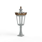 Borne Louvre N°3 LED 2700°K Gris soie 105 133106105