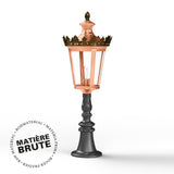 Borne Louvre N°7 E27 Cuivre brut 082 133013082