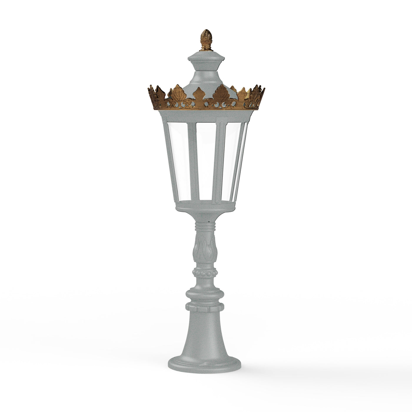Borne Louvre N°7 LED 2700°K Gris soie 105 133114105