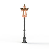 Borne Louvre N°8 E27 Cuivre patiné vernis 080 133015080