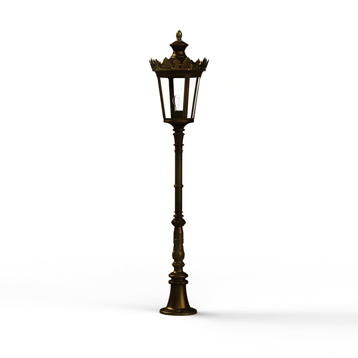 Borne Louvre N°8 E27 Patiné doré 009 133015009