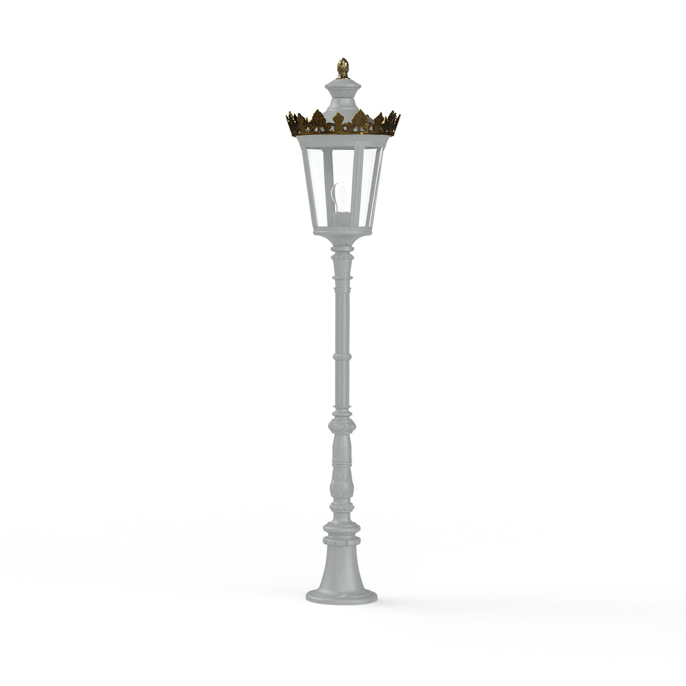 Borne Louvre N°8 E27 Gris soie 105 133015105