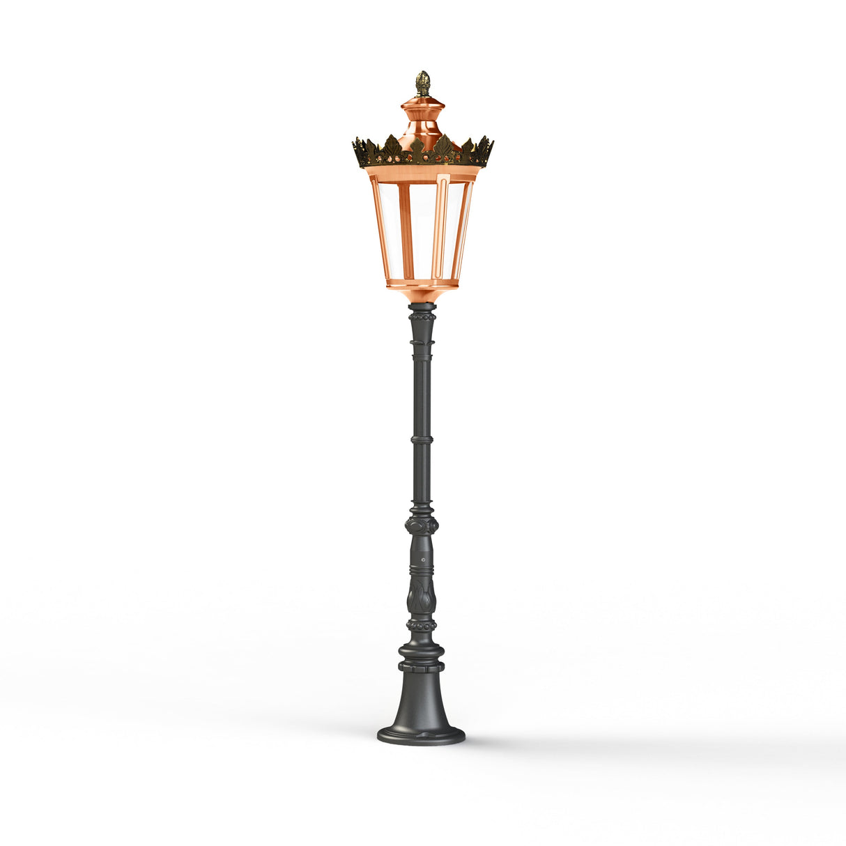 Borne Louvre N°8 LED 2700°K Cuivre patiné vernis 080 133116080