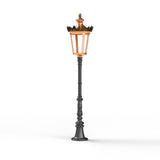 Borne Louvre N°8 LED 2700°K Cuivre patiné vernis 080 133116080
