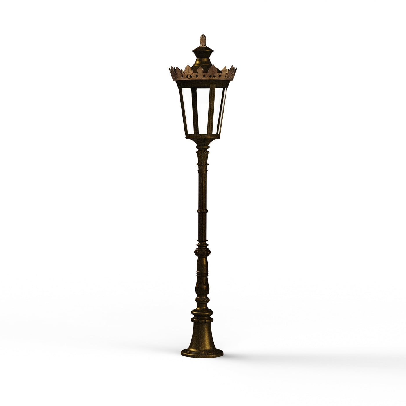 Borne Louvre N°8 LED 2700°K Patiné doré 009 133116009