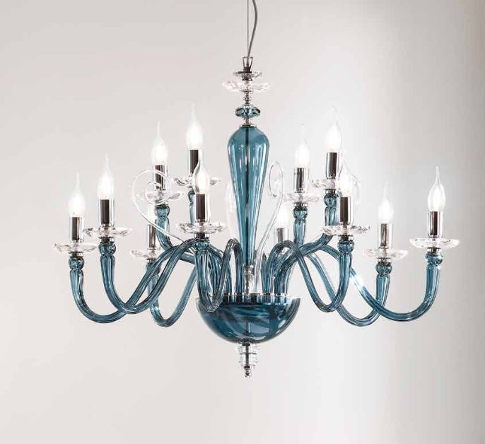 Lustre Victoire bleu 12 lumières lp-victoire-12ott
