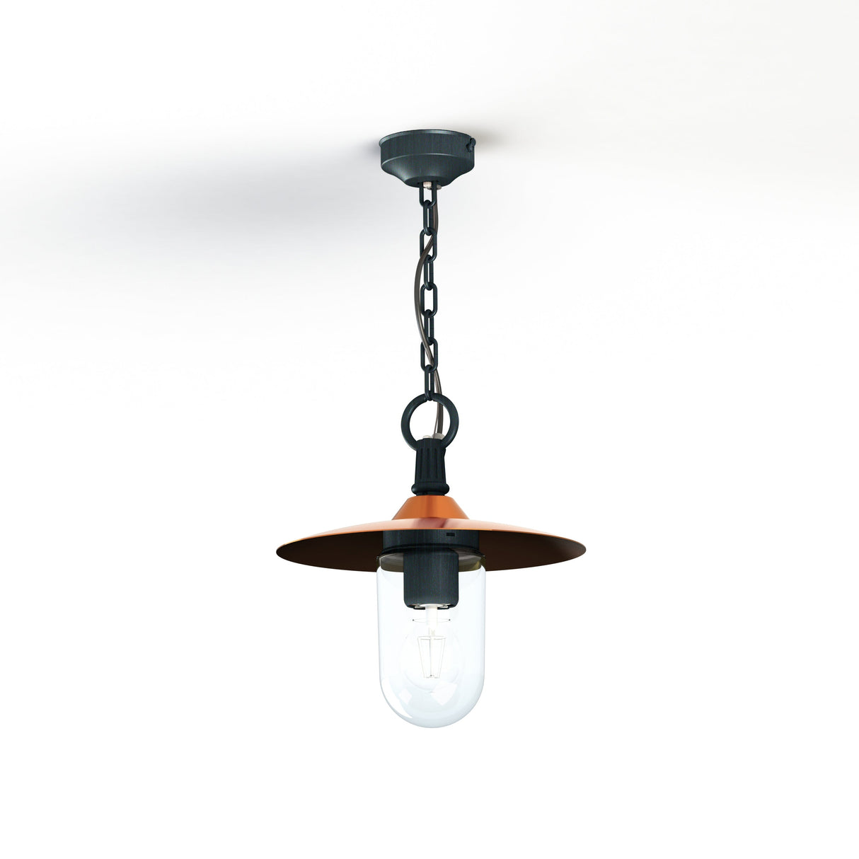 Suspension Montana N°1 clair Dôme cuivre vernis- Vert de gris 008 139002008