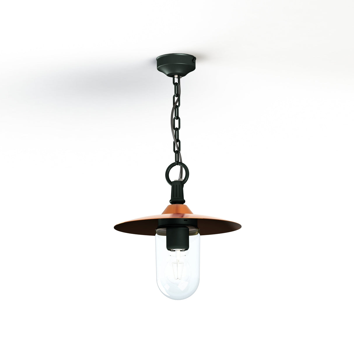 Suspension Montana N°1 clair Dôme cuivre vernis- Gris ardoise 059 139002059