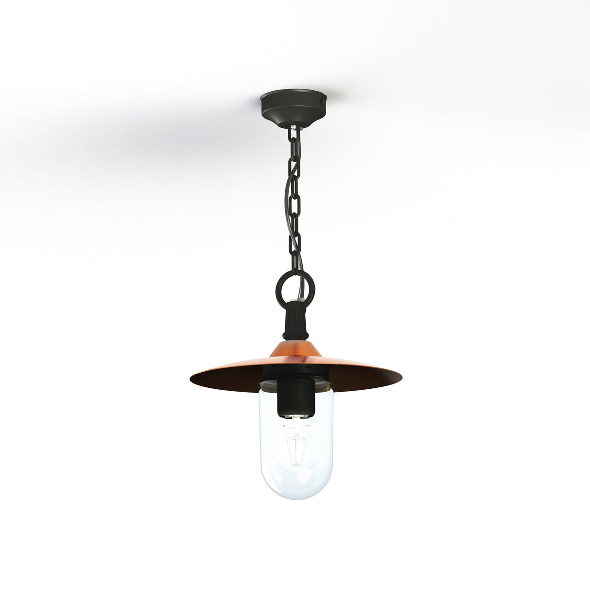 Suspension Montana N°1 clair Dôme cuivre vernis- Gris noir 107 139002107
