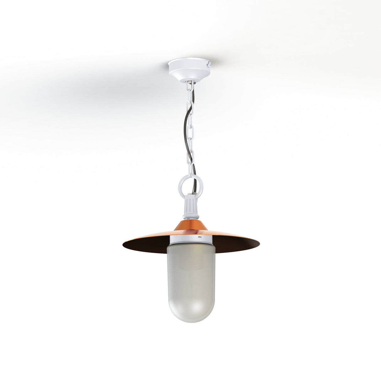 Suspension Montana N°1 opale Dôme cuivre brut- Blanc 001 139018001