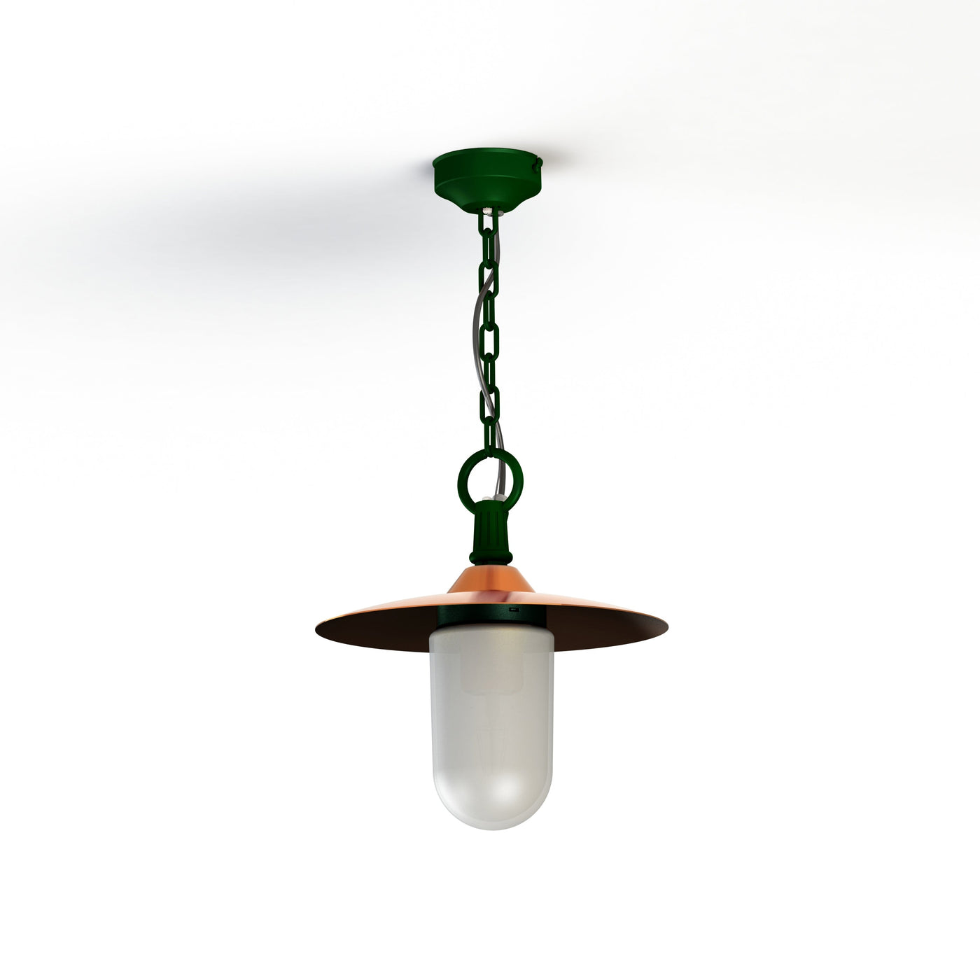 Suspension Montana N°1 opale Dôme cuivre brut- Vert 019 139018019