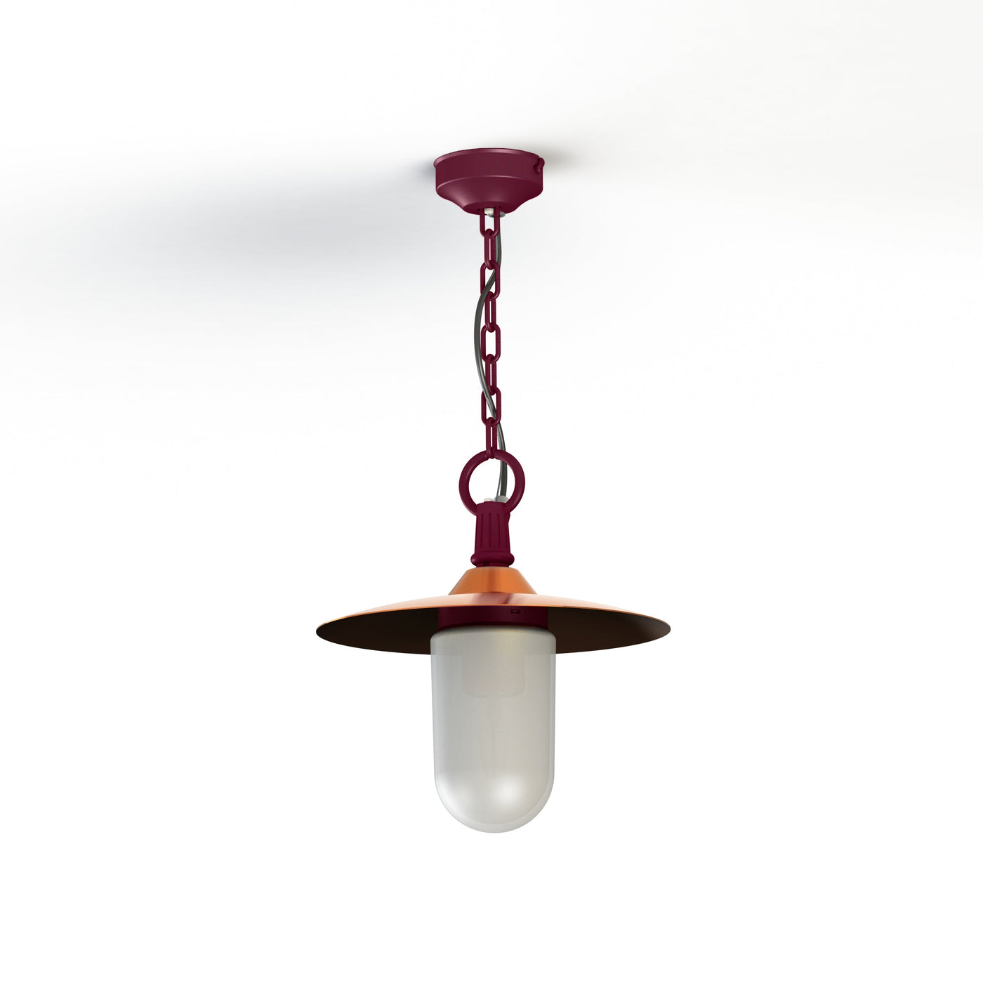 Suspension Montana N°1 opale Dôme cuivre vernis- Rouge vin 066 139004066