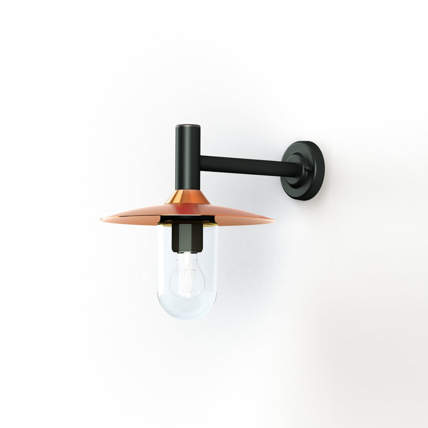 Applique Montana N°2 clair Dôme cuivre brut- Gris 059 139019059