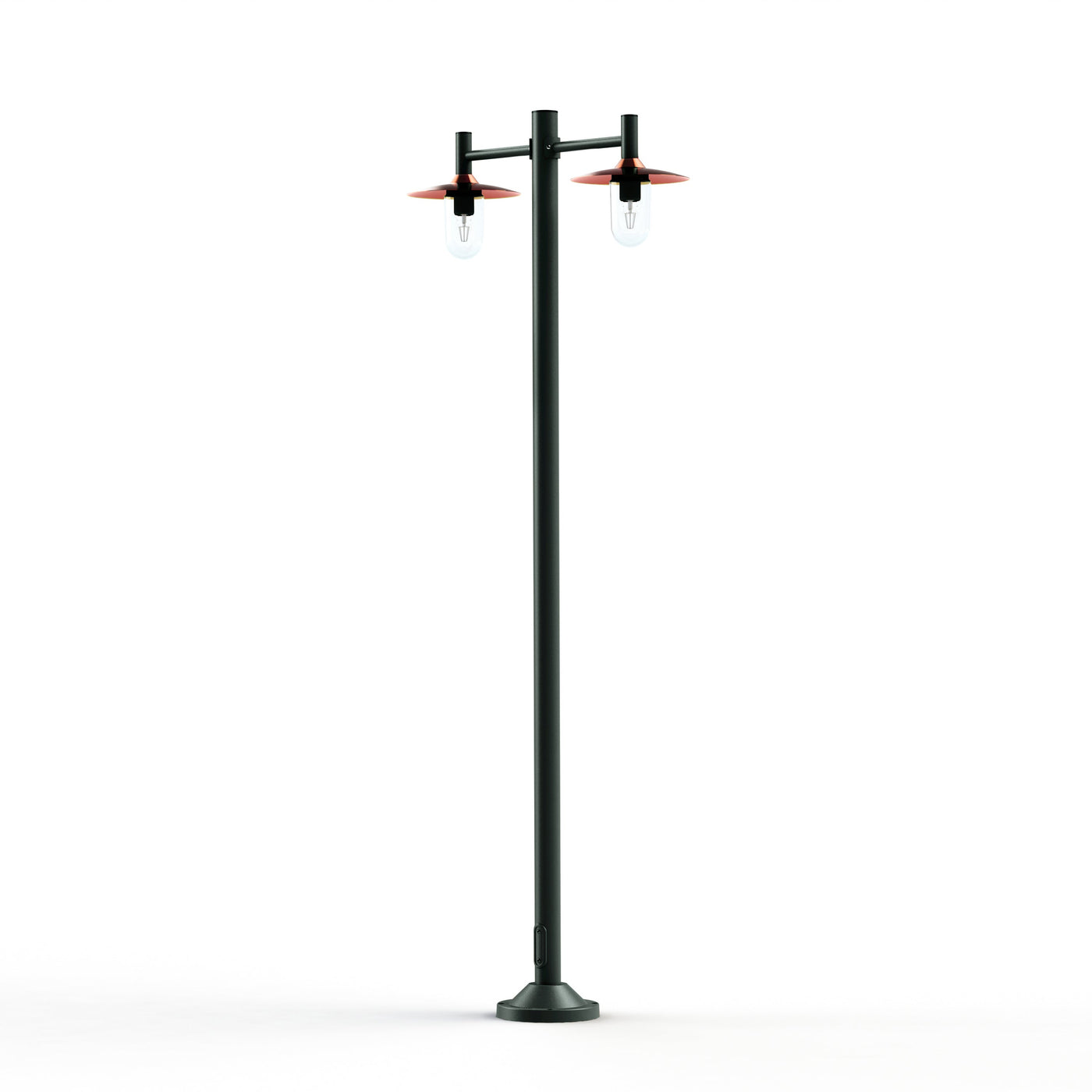 Lampadaire Montana N°4 clair Dôme cuivre vernis- Gris ardoise 059 139014059