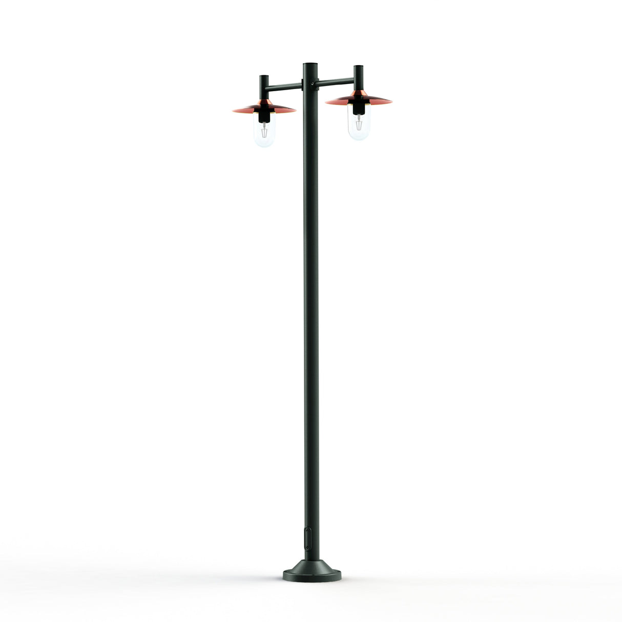 Lampadaire Montana N°4 clair Dôme cuivre brut- Gris ardoise 059 139023059