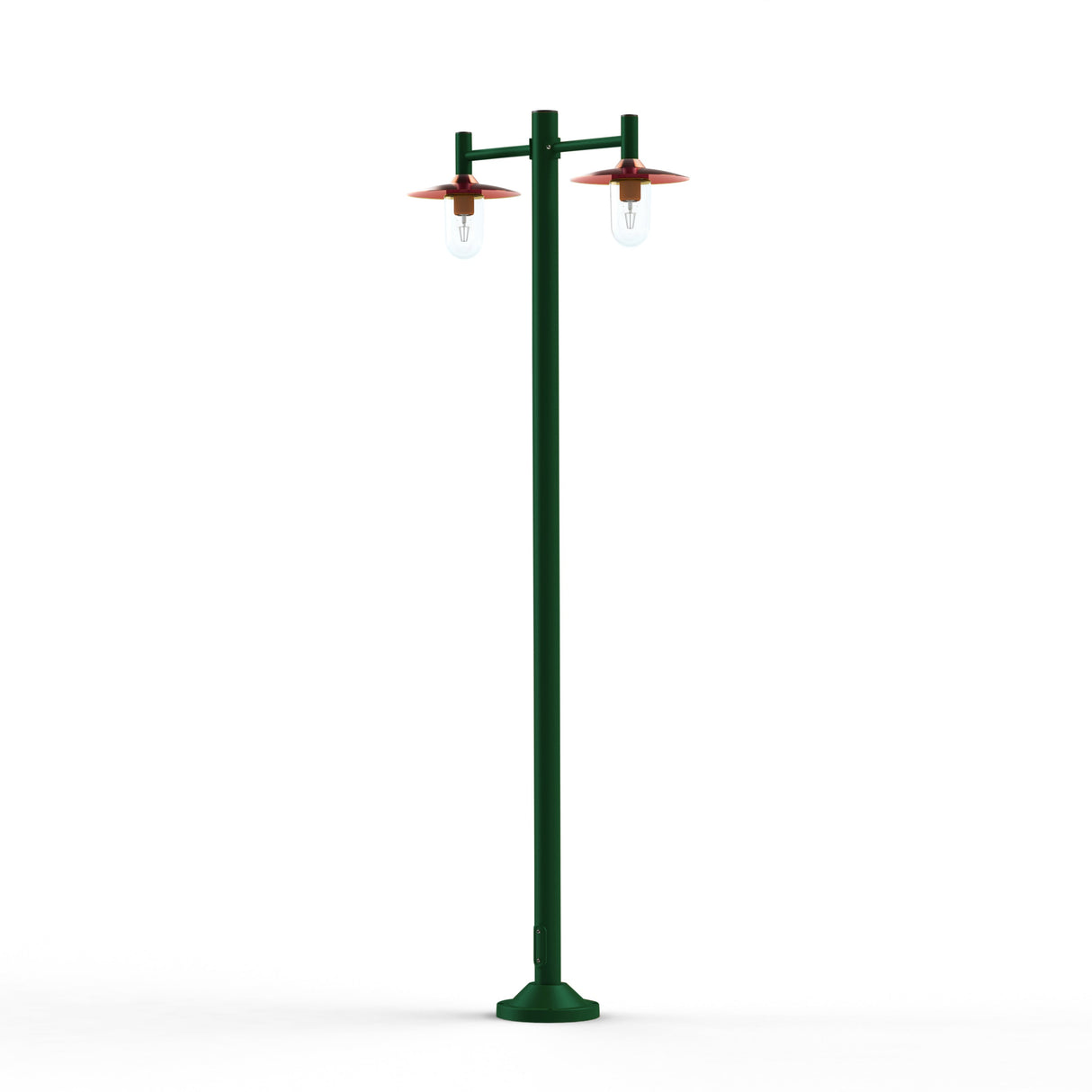 Lampadaire Montana N°4 clair Dôme cuivre brut- Vert sapin 067 139023067