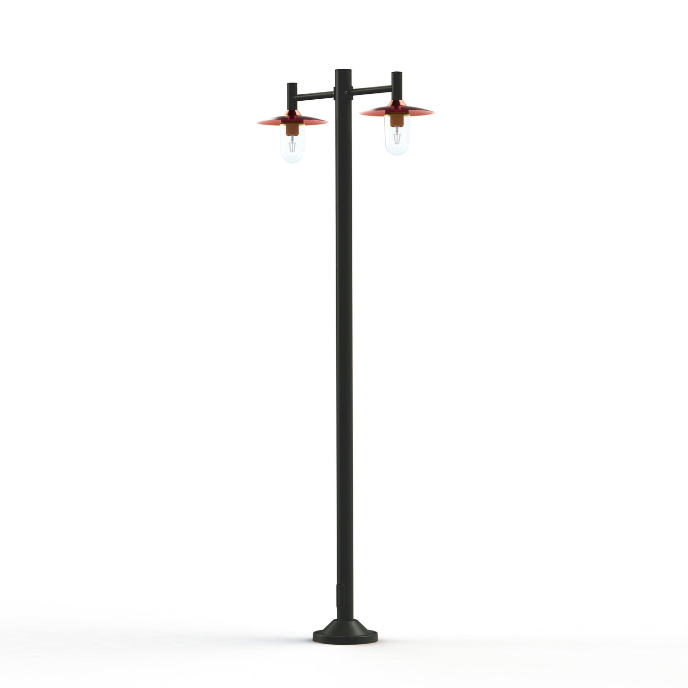 Lampadaire Montana N°4 clair Dôme cuivre brut- Gris noir 107 139023107