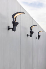 Applique OL33 N°1 LED 28W 4500K verre trempé Gris noir 107 144203107