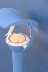 Borne OL33 N°3 LED 18W 3000K verre trempé Gris soie 105 144208105