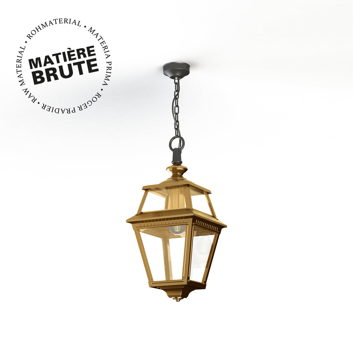 Suspension Place des Vosges 2 N°1 Laiton brut 072 148001072