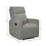 Fauteuil PRAGA Relax gris CASA THAI 4580