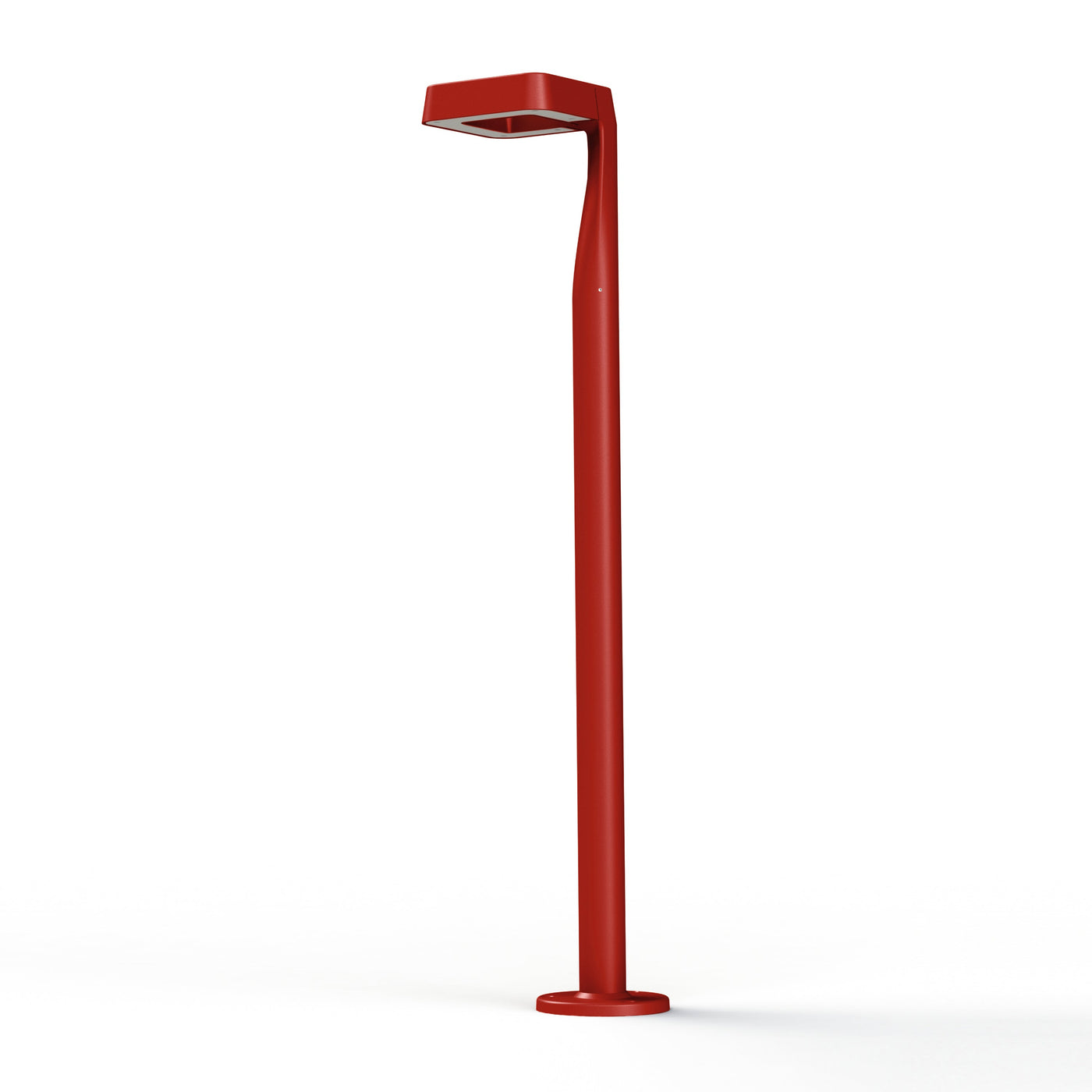Borne Square N°3 LED 2700°k Rouge tomate 110 156006110
