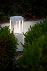 Borne Tétra N°4 prise green up LED warm bleu acier 065 162135065