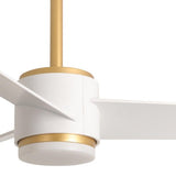 Plafonnier ventilateur Australia blanc et or LOVA 7034